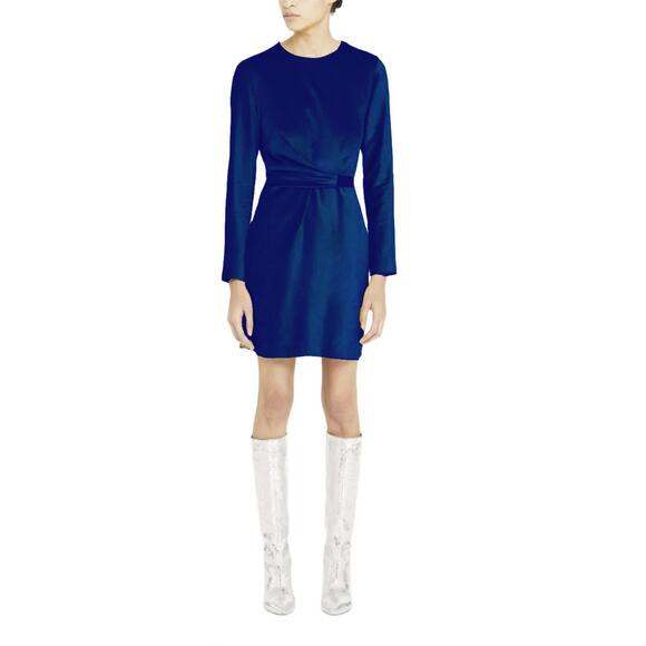 NEW TELA women's robina dress in blue